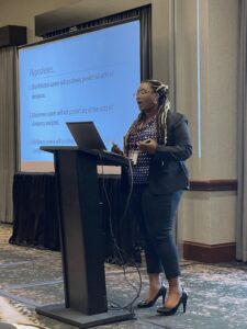 Yasmine Griffin presenting at the 2022 MMPI Symposium